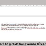 Hướng dẫn cách bỏ gạch đỏ trong Word trong tất cả các phiên bản