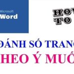 Cách đánh số trang trong Word từ trang bất kỳ theo ý muốn