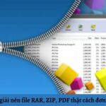 Hướng dẫn cách giải nén file RAR, ZIP, PDF thật đơn giản và hiệu quả