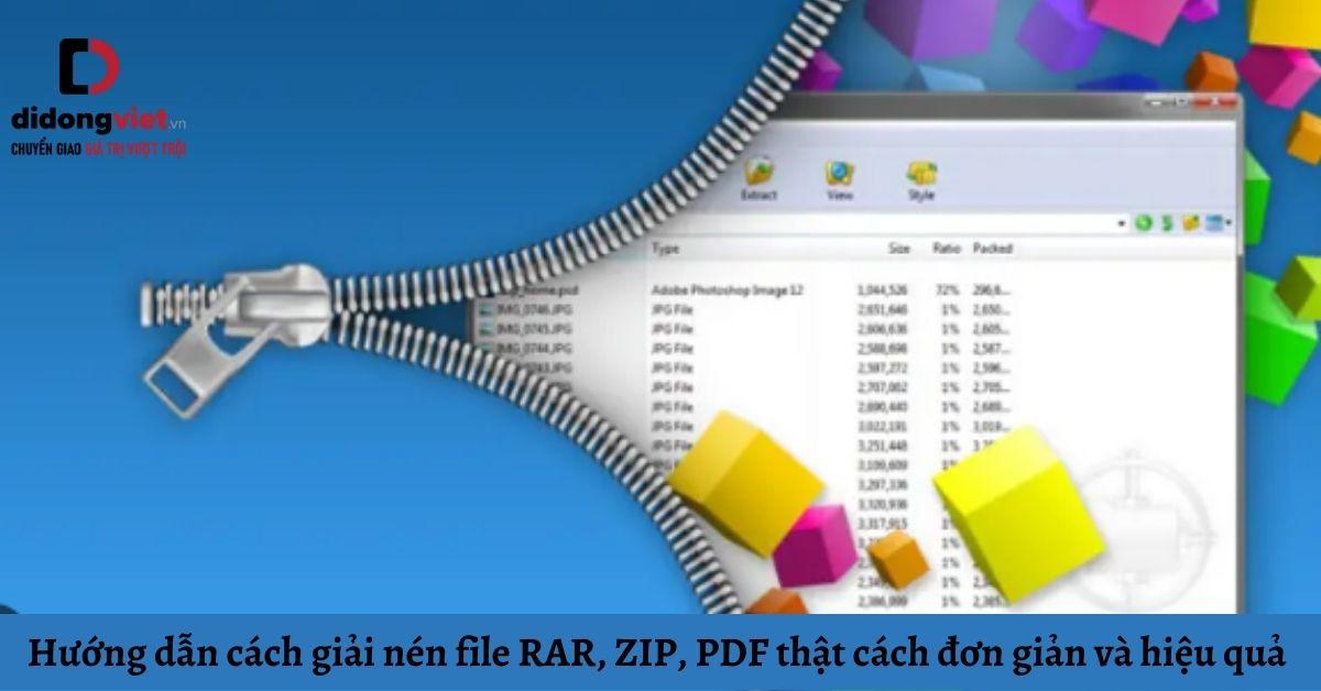 cách giải nén file rar