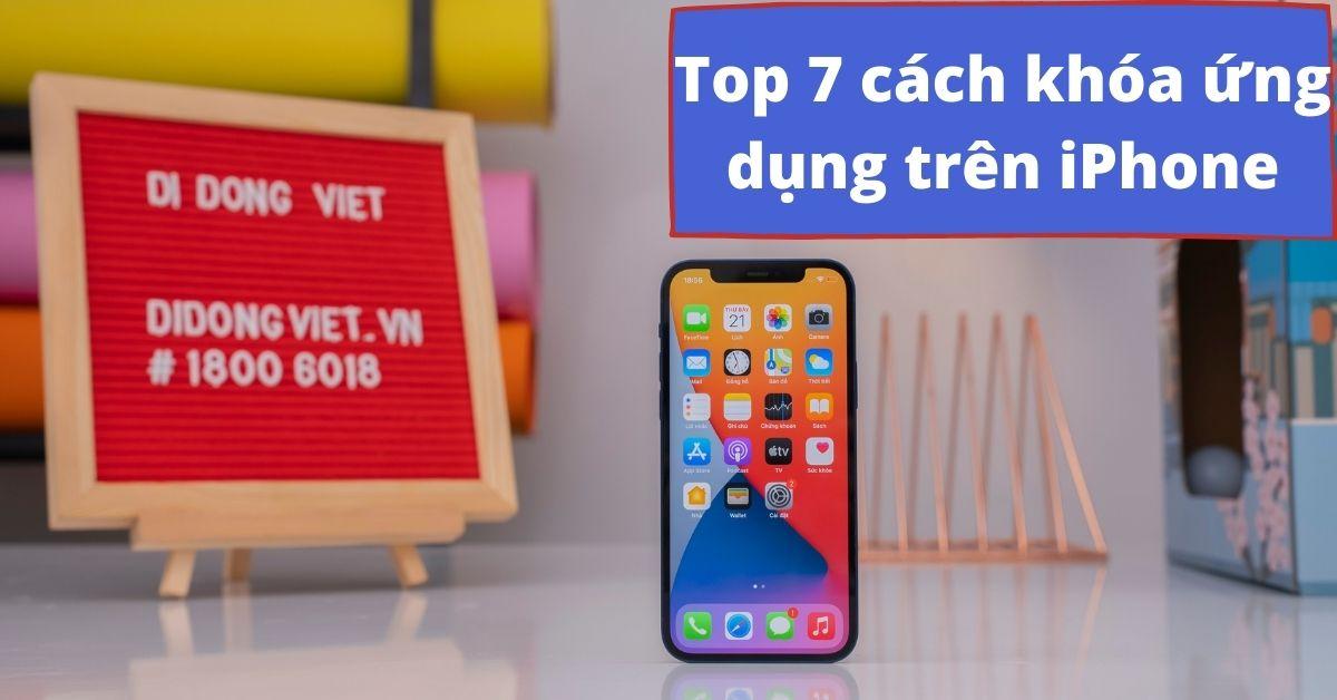 cách khoá ứng dụng trên iphone