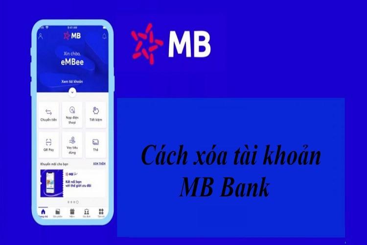 cách xoá tài khoản mb bank