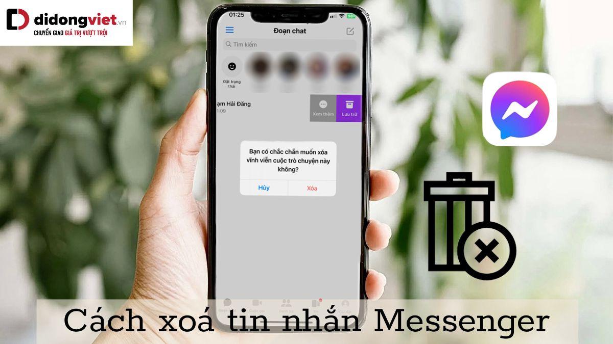 cách xoá tin nhắn trên messenger