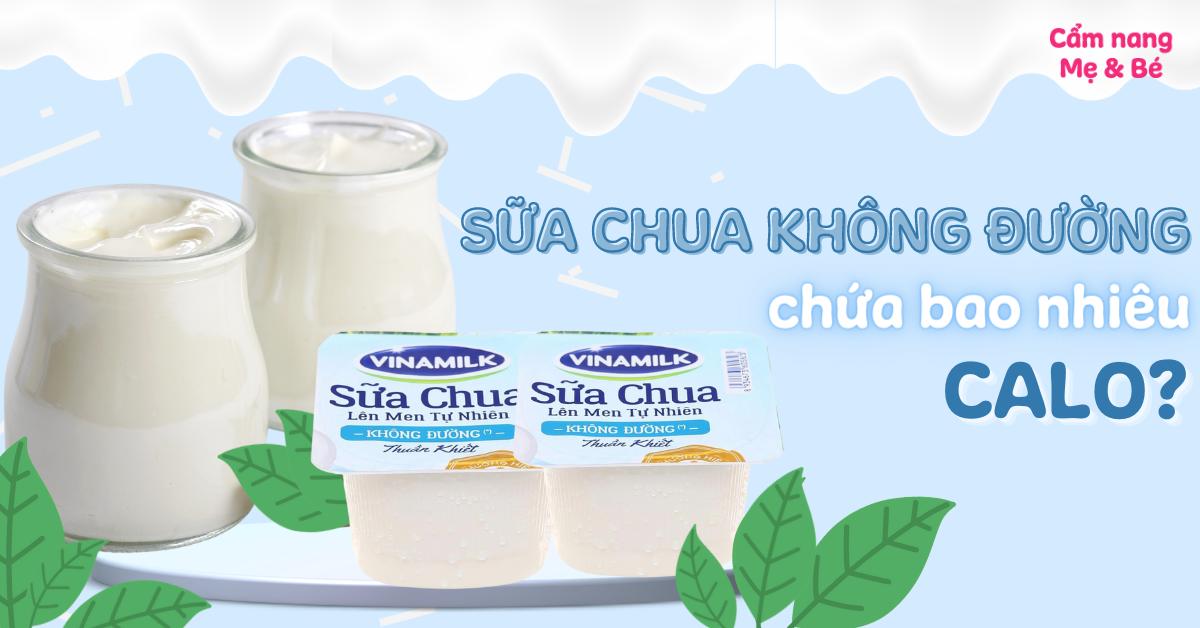 sữa chua không đường bao nhiêu calo