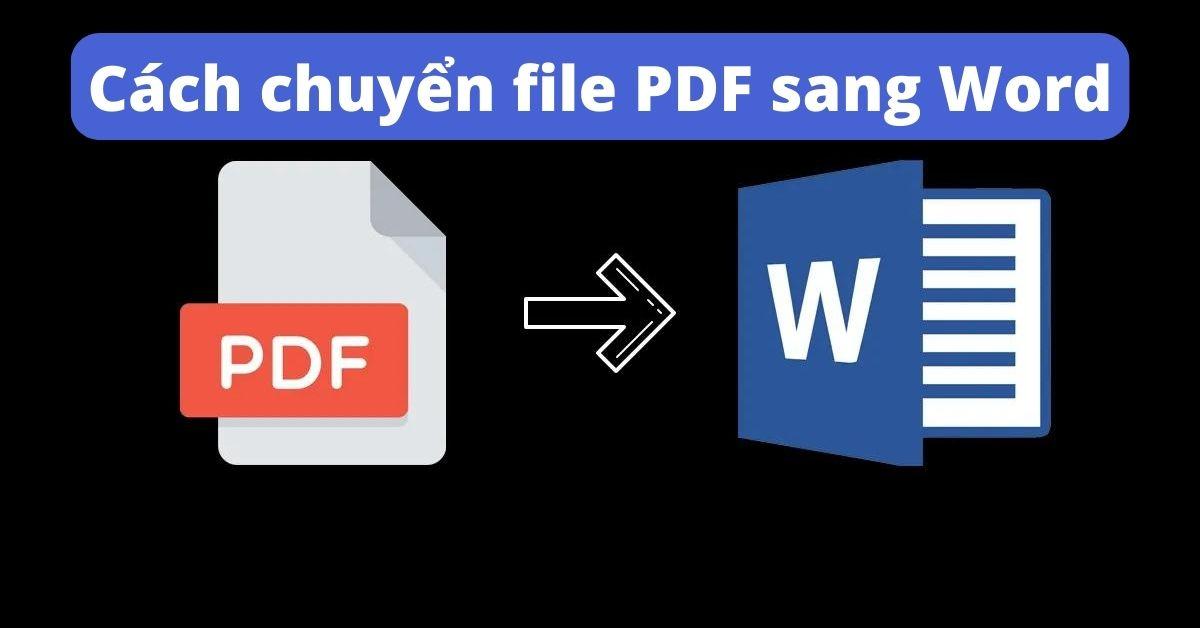 cách chuyển file pdf sang word trên máy tính